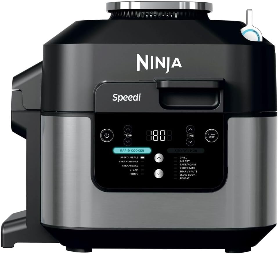 Ninja ON500EU Multikocher, Schwarz, Speedi Slow Cooker, Schwarz,