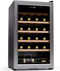 Klarstein Kühlschrank, 18°C, 1 Zone Getränkekühlschrank, 63 Liter Flaschenkühlschrank Klein, Weinschrank für Getränke, Weinkühler für 24 Flaschen