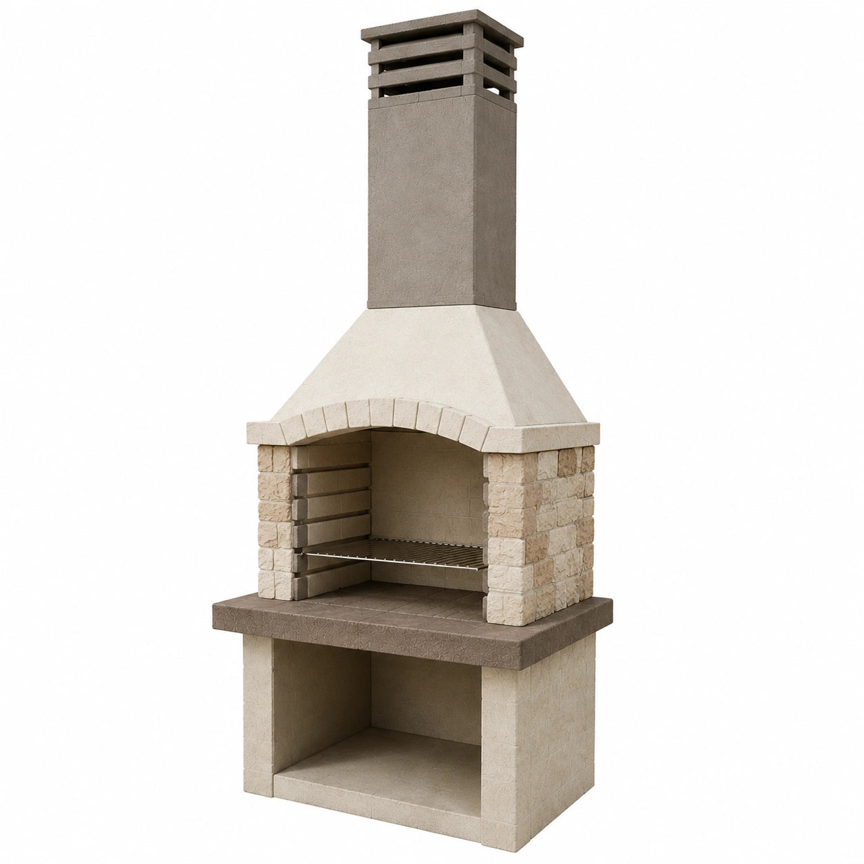 Steingrillkamin aus Beton 200 cm