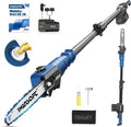 Tisch, 18cm, 8 Zoll, 21V, 600W, kabellos, für den Garten, SWANSOFT, 21V (600W) mit 2x4.0Ah Akkus, Automatischem Schmierung & 2, 5m Höhe
