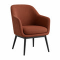 Loungesessel Polyestermischung Braun Metallbeine 85cm