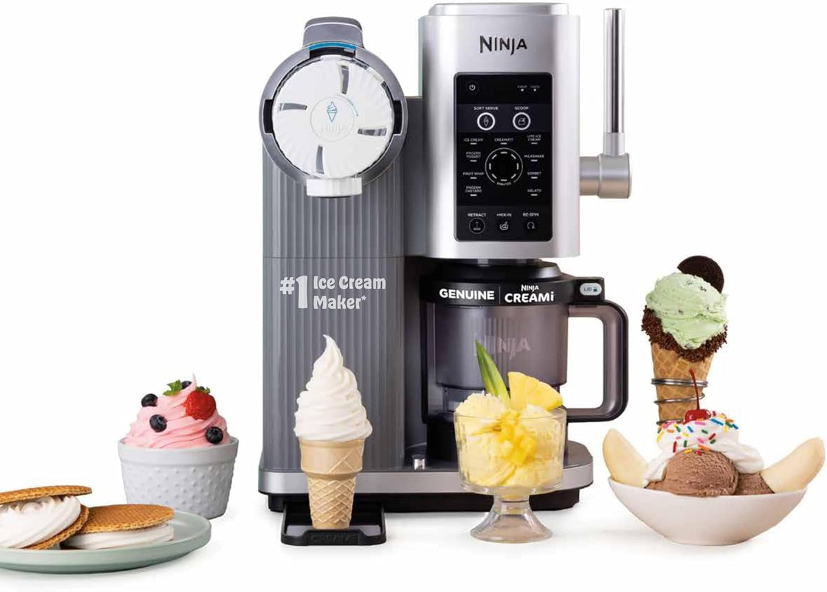 Ninja NC701UK Speiseeisbereiter, 44,5 × 25,5 × 48,48 cm, 13 Funktionen