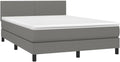 vidaXL Matratze, 140 × 200 cm, mit LED-Beleuchtung, Stoff