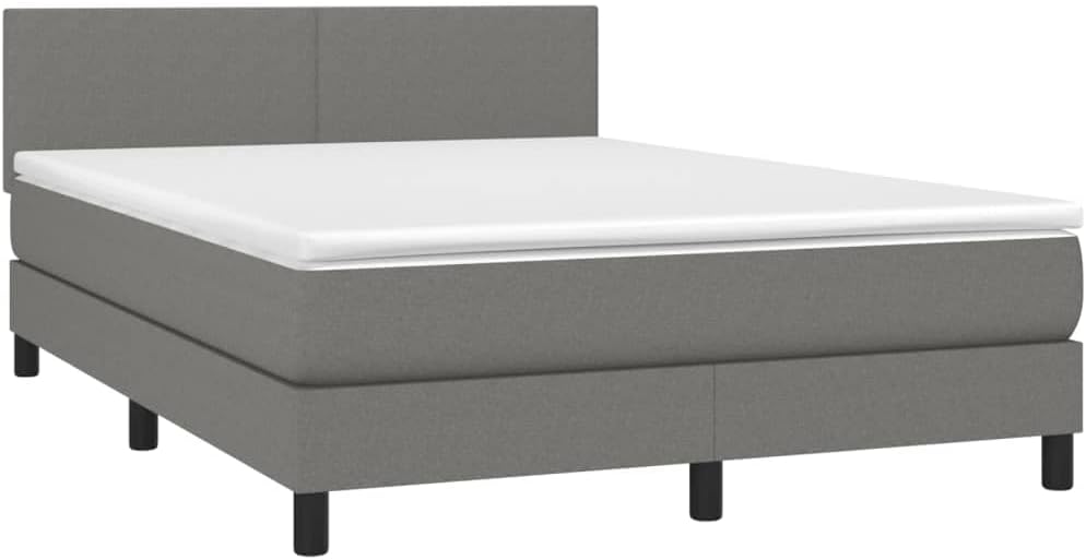 vidaXL Matratze, 140 × 200 cm, mit LED-Beleuchtung, Stoff