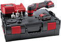 Poliermaschinen, 12 mm, 12 V, kabellos, Rot, FLEX, Poliermaschine Inkl. 2x 2, 5 Ah 12 V Akkus, Schnellladegerät Und Umfangreichem Zubehör)532268