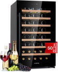 Klarstein Kühlschrank, 18°C, Glas, 1 Zone Weinkühlschrank mit Glastür, 5-18°C, 52 Flaschen