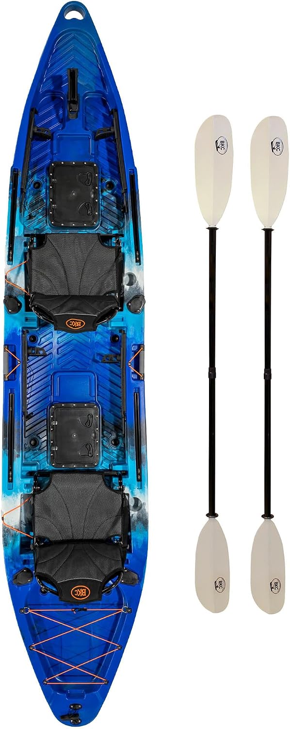 Fishing Kayaks, BKC, BKC Brooklyn 13.0 Pro Tandem Fishing Kayak, 2 to 3 Person