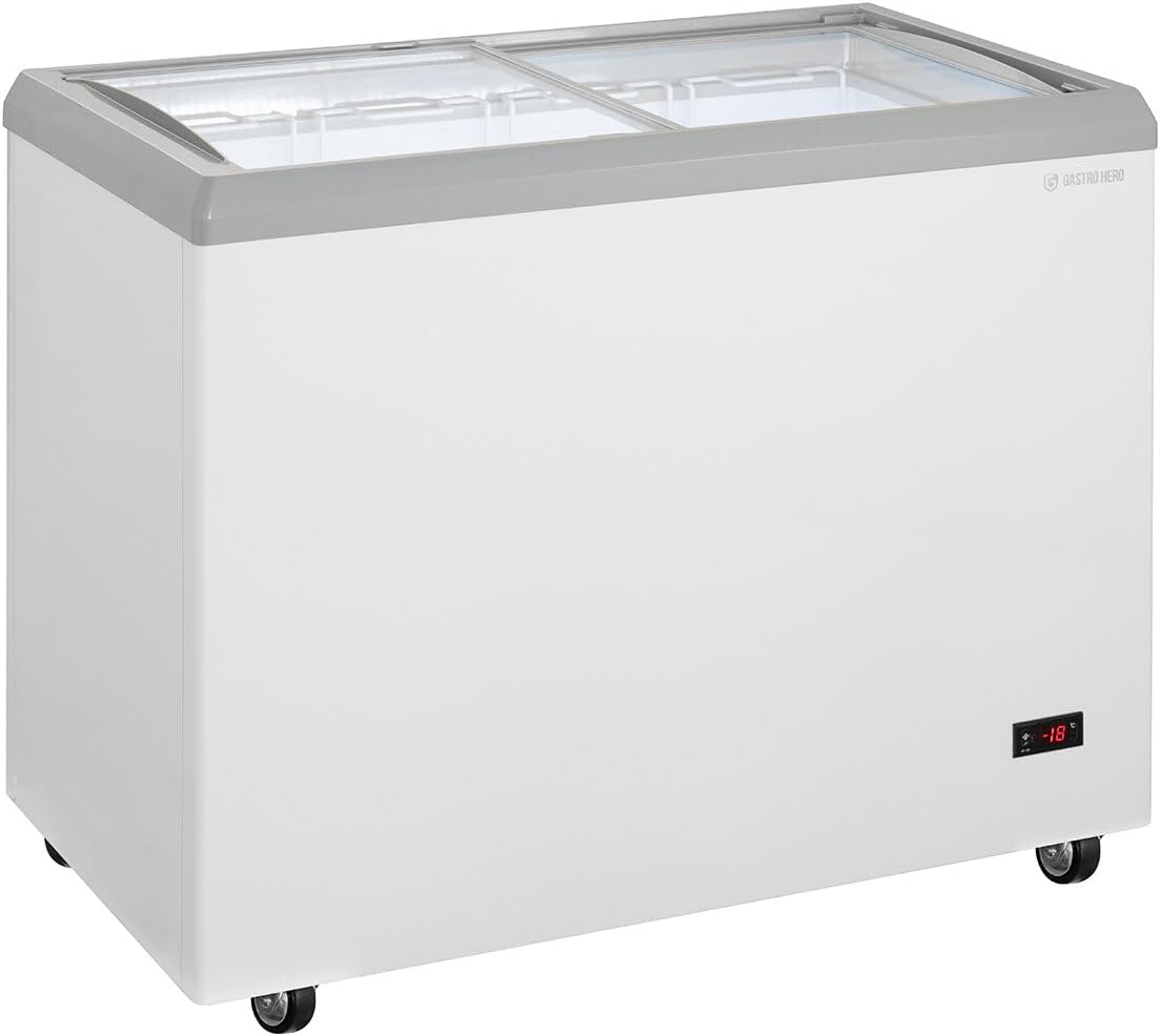 Gefriertruhen ECTE217, 217L, mit LED-Beleuchtung, Weiß, GastroHero, Weiß ECTE217