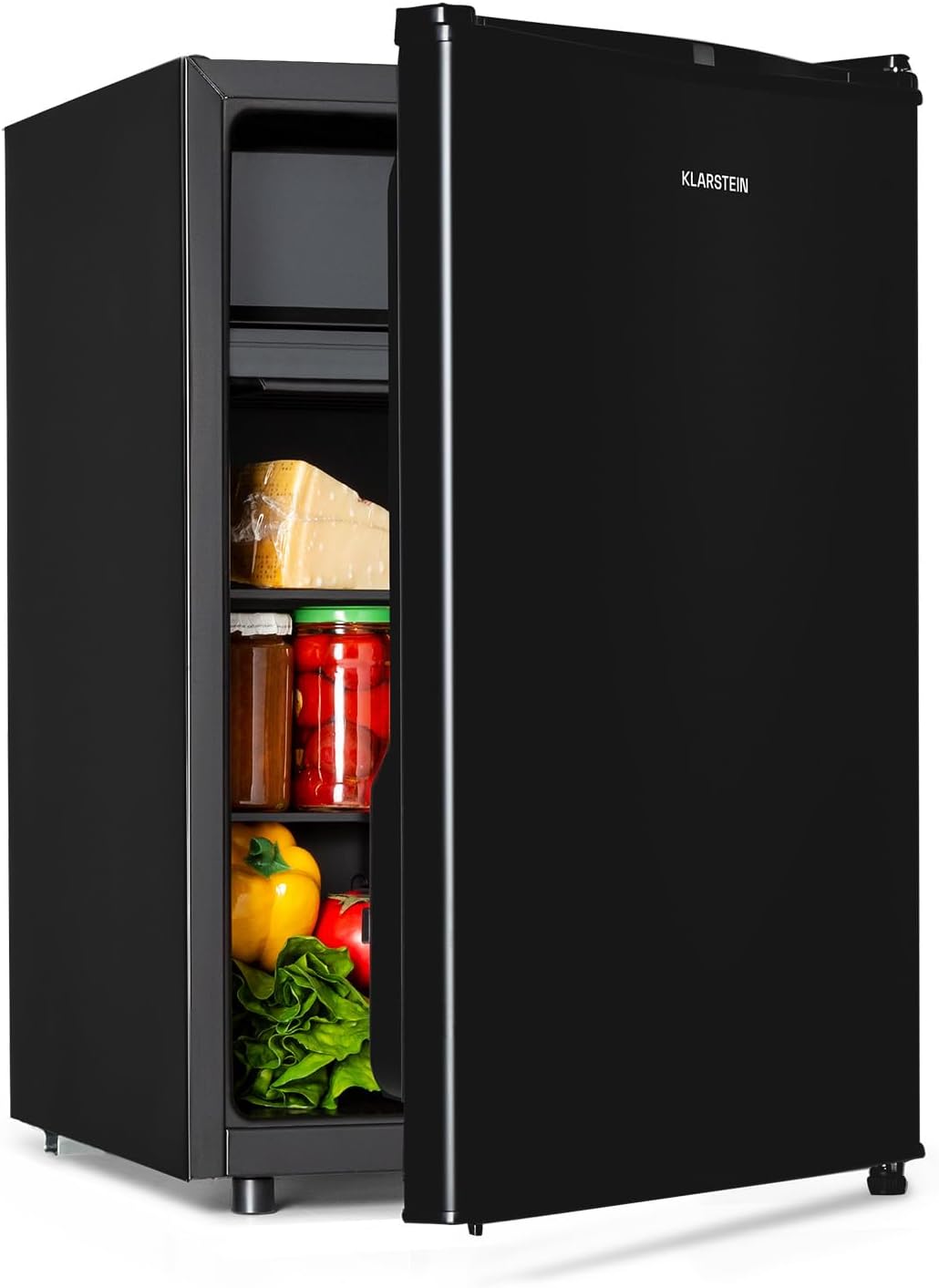 Klarstein Kühlschrank, 42 dB, Schwarz, Volumen: 72 Liter, 7 Kühlstufen, Geräuschentwicklung: 42 dB