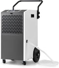 Tisch, 73 L, Weiß, GOPLUS, GOPLUS 73 L/Tag Luftentfeuchter, Raumentfeuchter mit 24h Timer, kommerzieller Entfeuchter mit Rollen