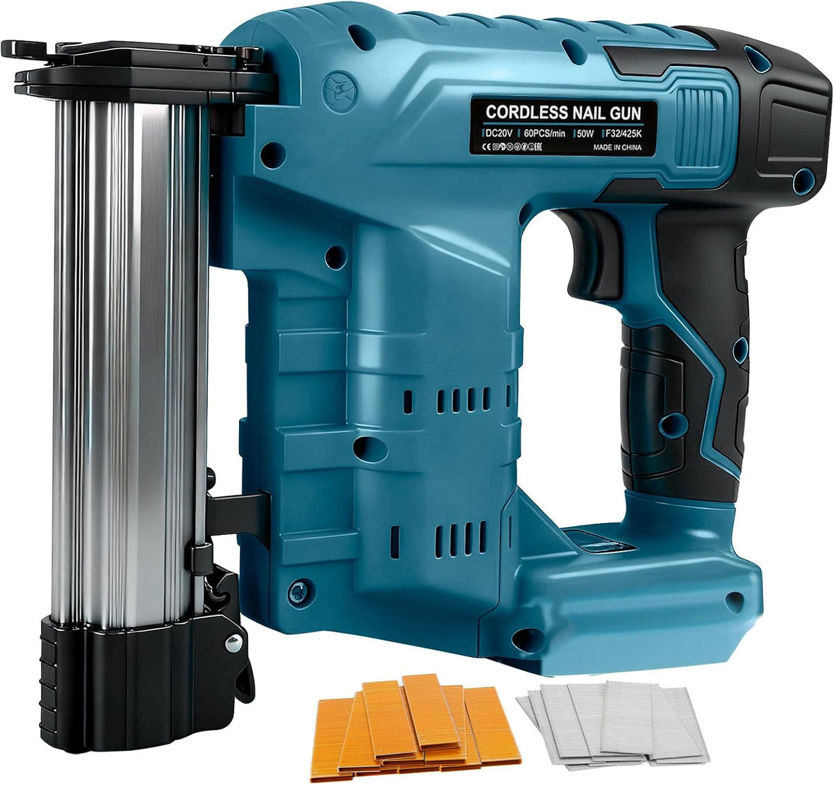 Makita Nagler & Tacker, 32 mm, 18V, bürstenlos, kabellos, Holz, Akku Brad Nagler Kompatibel mit Makita 18V Batterie