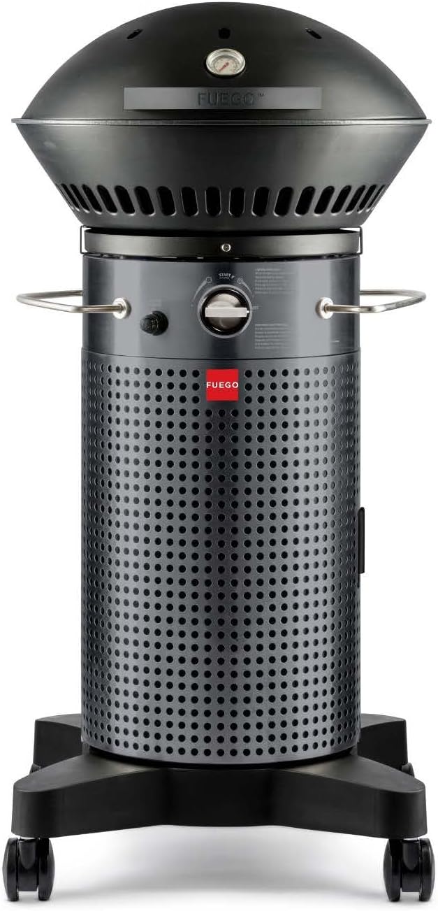 Grill F21C-H, Fuego, Element Hinged Propane Gas, Dark Gray