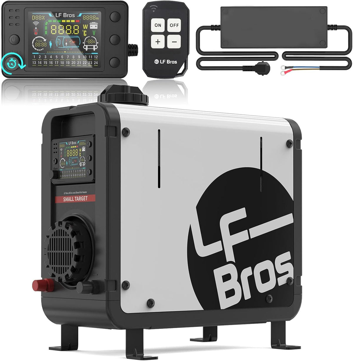 Heizöfen, 35 × 15 × 38 cm, 5 kW, 12V, 24V, LF Bros