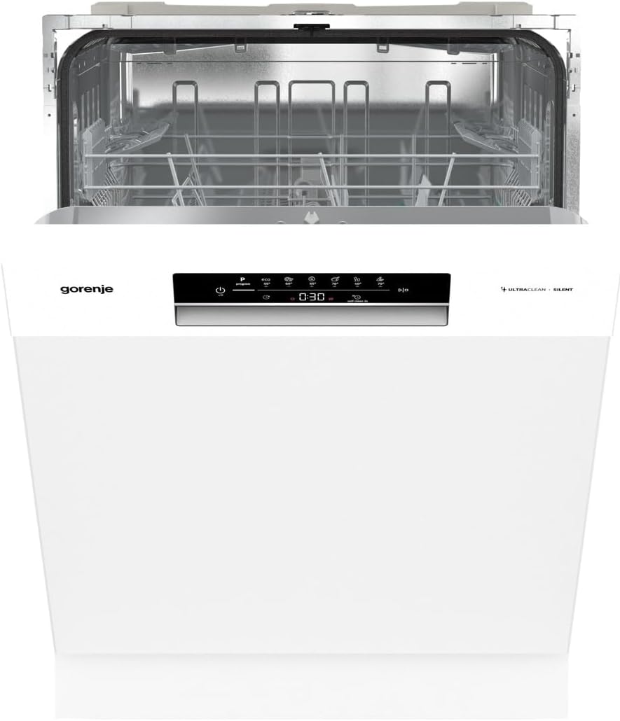 Geschirrspüler GU642E90W, 81,5 × 59,9 × 59,7 cm, verstellbar, Gorenje, 5 x 59, 9 x 59