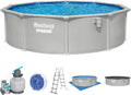 Bestway Pool, 457 × 122 cm, Stahl, für den Garten