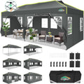 Gartenpavillon, 262.2 cm, klappbar, für den Garten, COBIZI, COBIZI Faltpavillon 3x6 Pavillon wasserdicht Winterfest, 6 Seitenwänden