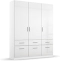 Schrank, 136 cm, Weiß, Rauch Möbel, Breite 136 cm