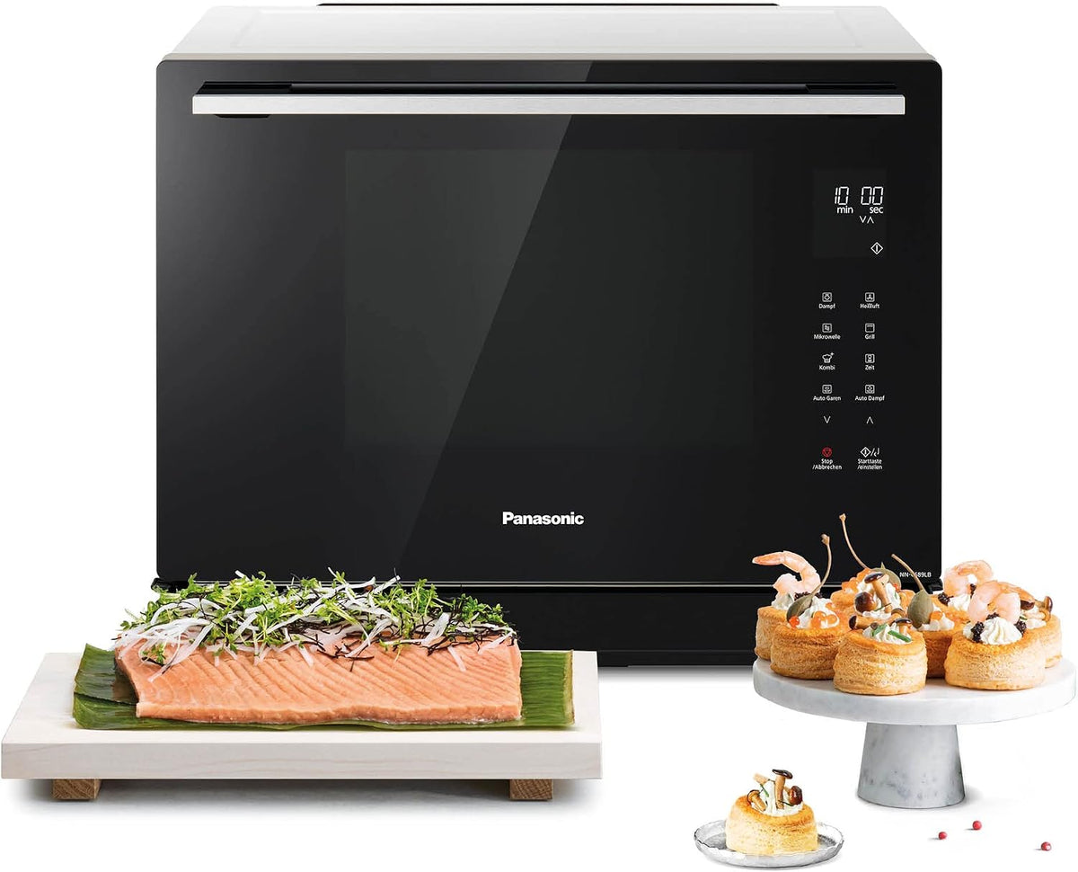 Mikrowelle NN-CS89LBGPG, 1000 W, Edelstahl, Panasonic, 31 Liter, 36 Programme