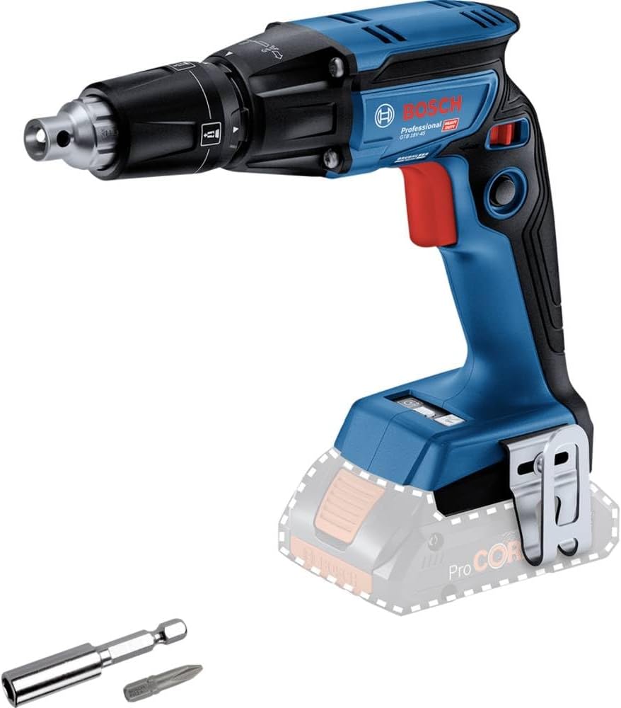 Bosch Akku-Bohrschrauber, 18V, kabellos, 1x Gürtelclip, 1x Bithalter