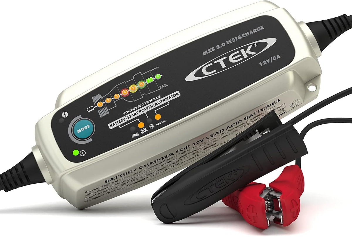 Ladegeräte, 12V, CTEK, CTEK MXS 5.0 Test & Charge, Batterieladegerät 12V