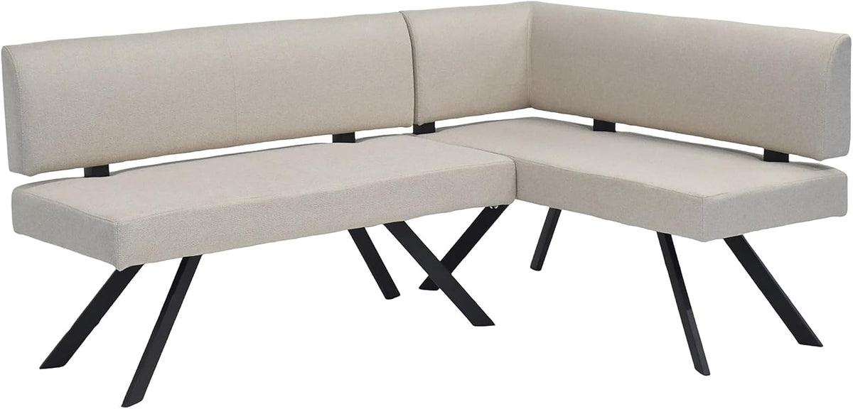 Bänke & Eckbankgruppen, 126 cm, Schwarz, byLIVING