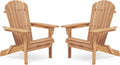 Gartenstuhl, Holz, für den Garten, für die Terrasse, SoliWood, SoliWood Adirondack Stuhl aus Holz 2er-Set