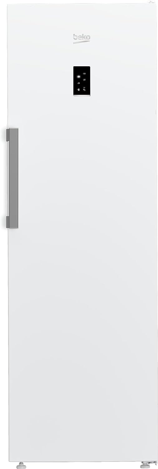 Beko B7RFNE316W Gefrierschrank, 186,5 × 59,7 × 70,9 cm, 286 l, 34 dB, NoFrost, mit Schubladen, Weiß