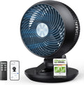 Tischventilatoren, 22 dB, mit Fernbedienung, für das Büro, DREO, DREO 3D Tischventilator Sehr Leise 22 dB, 8 m/s Starker Luftstrom, 90° Oszillation