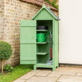 Schrank, 53 × 164 × 45,5 cm, Holz, für den Garten, für die Terrasse, HTI living