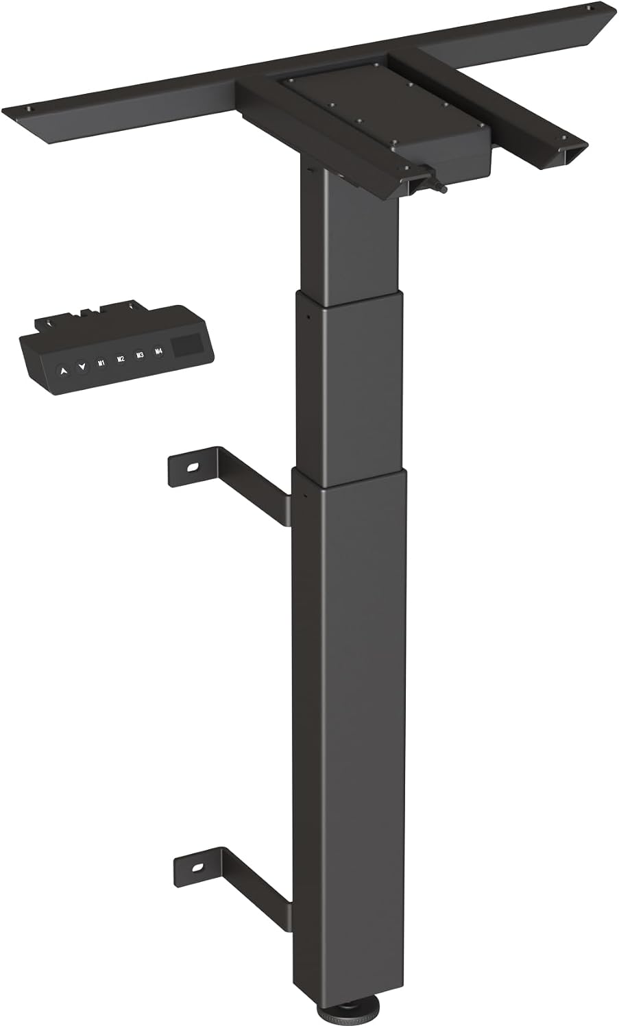 Tisch, 125cm, verstellbar, Schwarz, Worktrainer