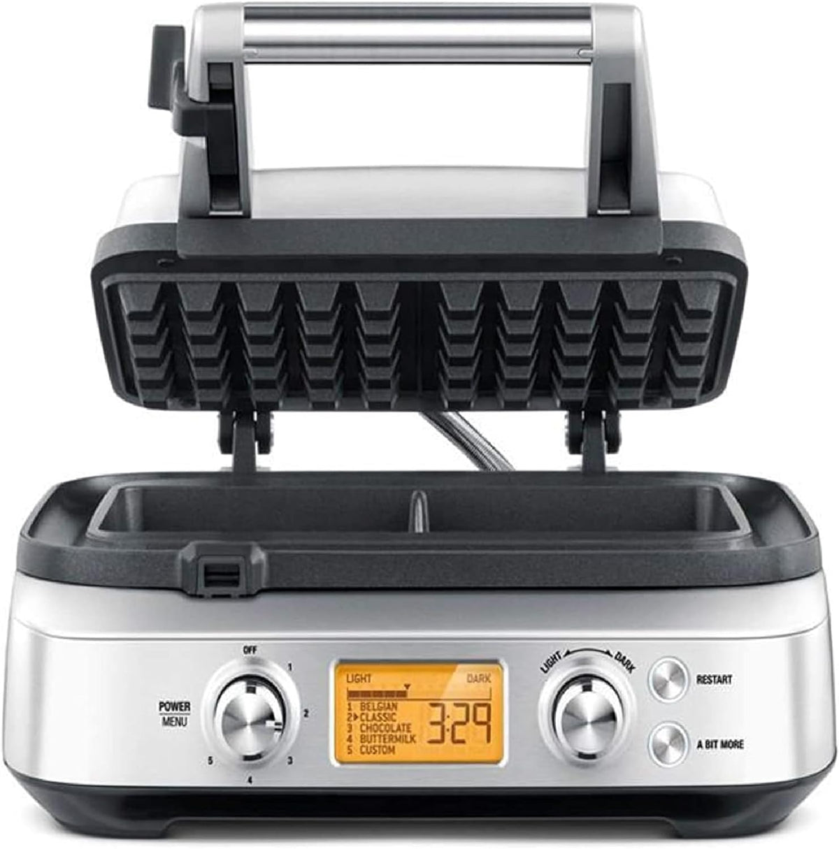 Waffeleisen, Edelstahl, Sage, Sage The Smart Waffle Pro