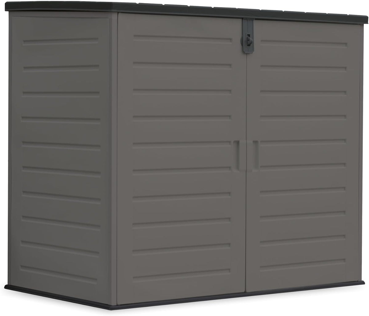Gerätehäuser, 140 × 82 × 124cm, 1170L, klappbar, Metall, für den Garten, wasabi, 140x82x124cm