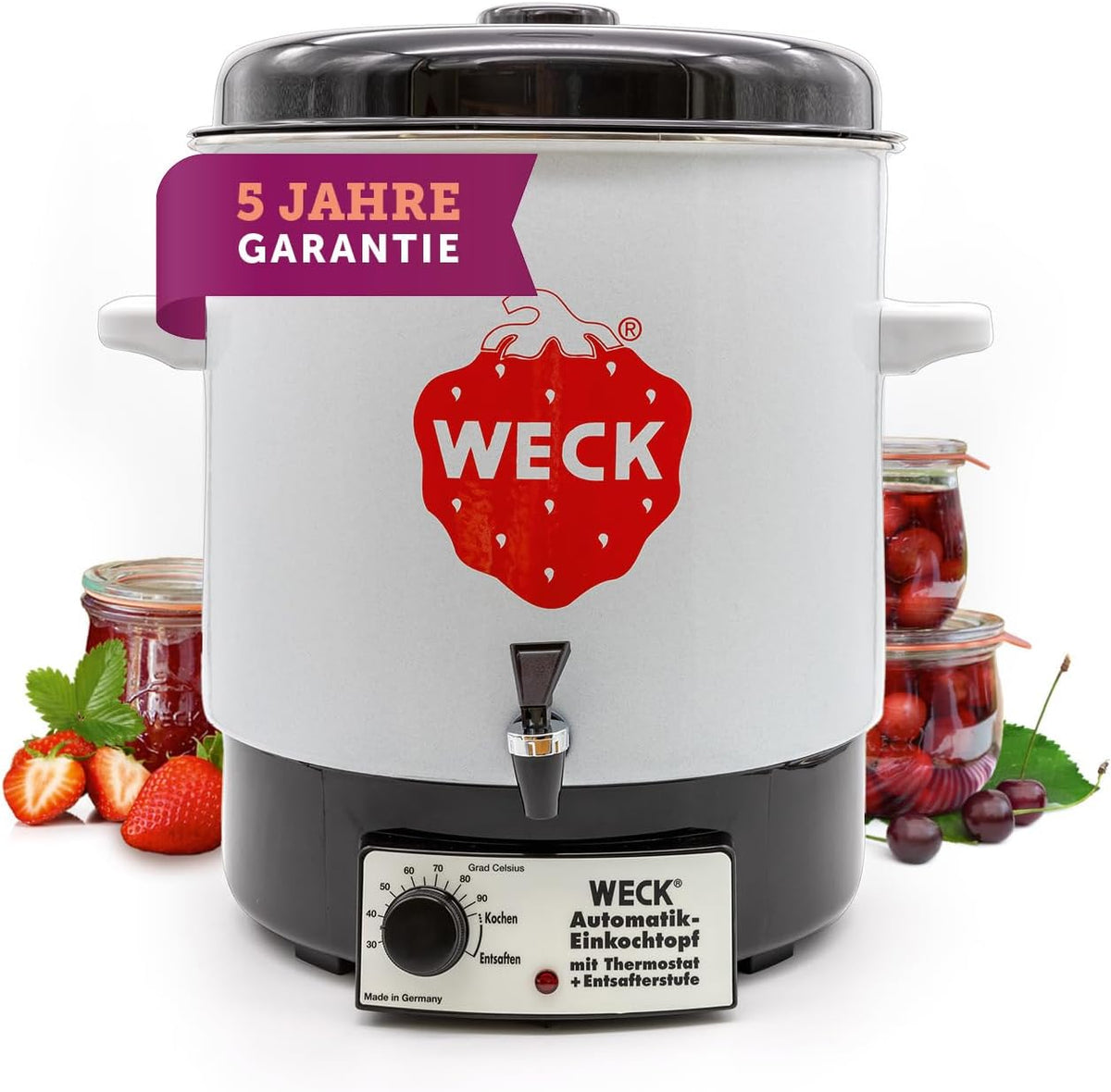 Einkochautomaten WAT14-A, 35 cm, 29L, Weck, 29L Einkochtopf