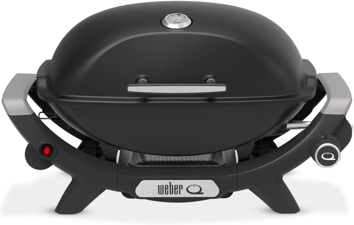 Weber Q2100N Grill, 53 × 38cm, Schwarz, 53 x 38cm Grillfäche, 1 Brenner