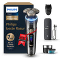 Philips XP9402/46 Rotationsrasierer, 08 mm, Philips Rasierer i9000 Prestige Ultra, elektrischer Nass- und Trockenrasierer für Herren, 5+1 Bartstyler