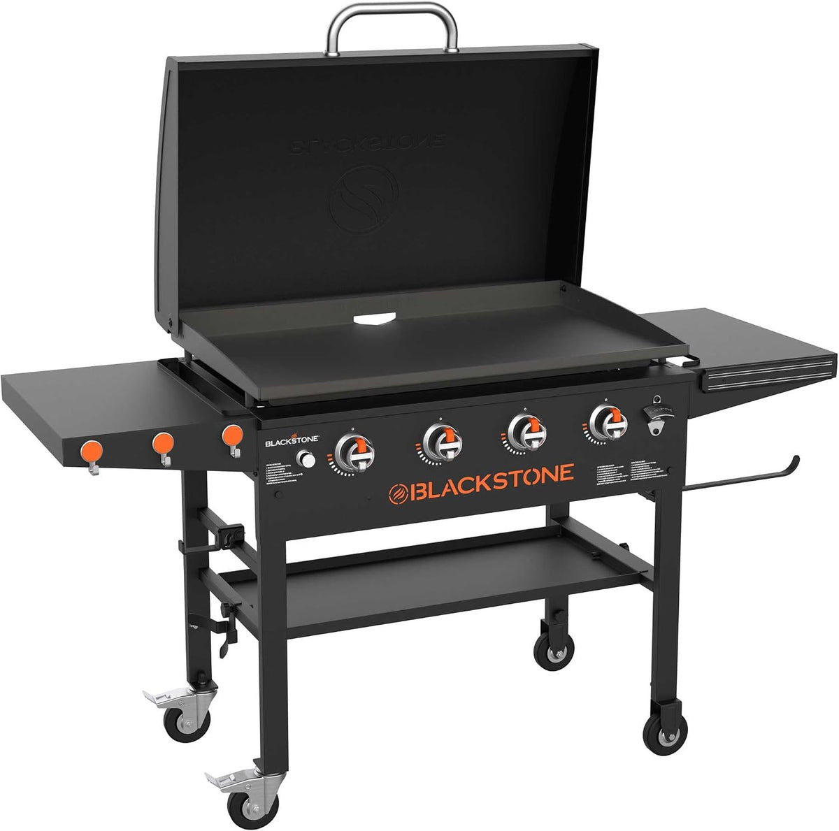 Grill, 164 × 71 × 104cm, Blackstone, Blackstone 36' Griddle Grillstation mit 4 Brennern inkl. Deckel
