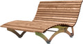 Sofa, 156 × 150 × 99 cm, Holz, für den Garten, SCALANT, für 2-3 Personen