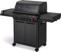 Grill, 800 °C, Edelstahl, Enders, Enders Gasgrill MONROE PRO 4 SIKR TURBO SHADOW, 4-Edelstahlbrenner, 8366