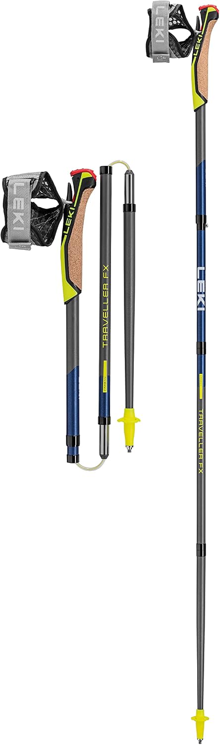 Nordic-Walking-Stöcke, 35 cm, LEKI, Traveller FX.One Carbon Stöcke