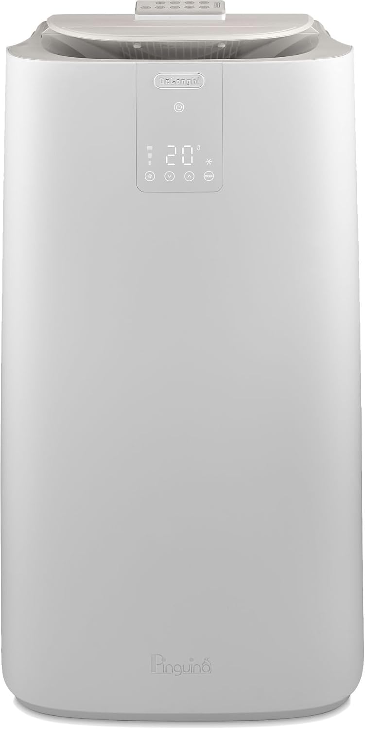 Klimaanlage AP98, 2.7kW, mit Fernbedienung, Weiß, De'Longhi, 11.500 BTU/h, für Räume bis zu 100m3, R290, 24 H Timer