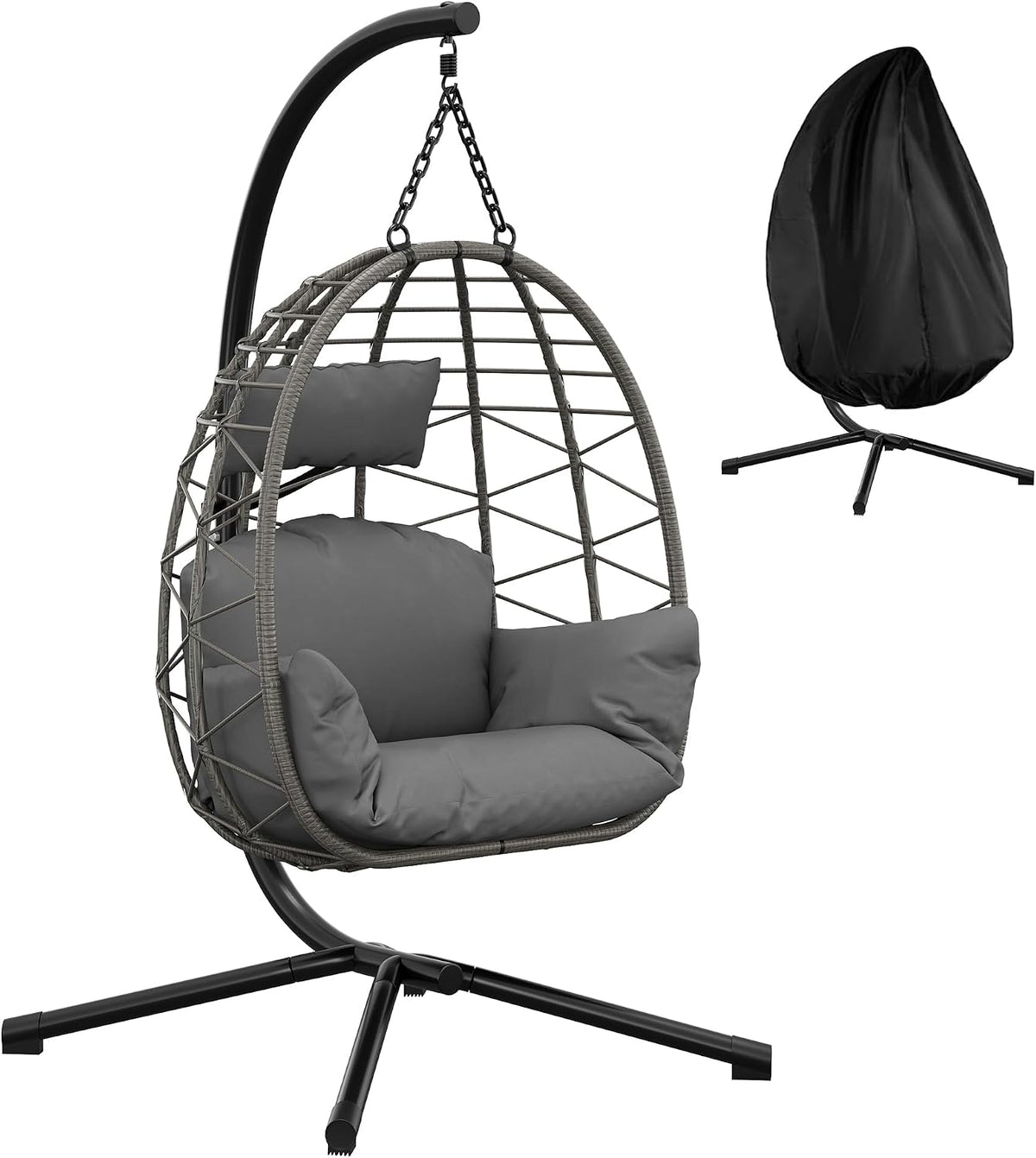 Hängesessel, 150 kg, für den Garten, GarveeHome