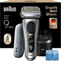 Braun Folienrasierer, 00 mm, Silber, Braun Series 9 Pro+ Rasierer Herren, Elektrorasierer mit 5 Pro Rasierelementen, 60 Min Laufzeit, 9577cc