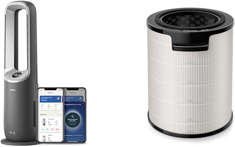 Philips AMF870 Luftreiniger, Air Performer 3-in-1:, Heiz- und Kühlgebläse & erter