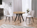 Esstisch, 150 cm, Schwarz, WFL GROUP