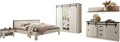 Bett, 180 cm, Weiß, für das Schlafzimmer, Furn.Design, 2X Nachtisch