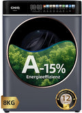 Waschmaschine A-15, 600 × 520 × 847 mm, 8kg, CHiQ, EEK A-15%, 1400 U/min