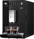 Kaffeemaschine, 20 cm, verstellbar, Schwarz, Melitta, Kaffeevollautomat mit Lieblingskaffee-Funktion, für Kaffee und Espresso