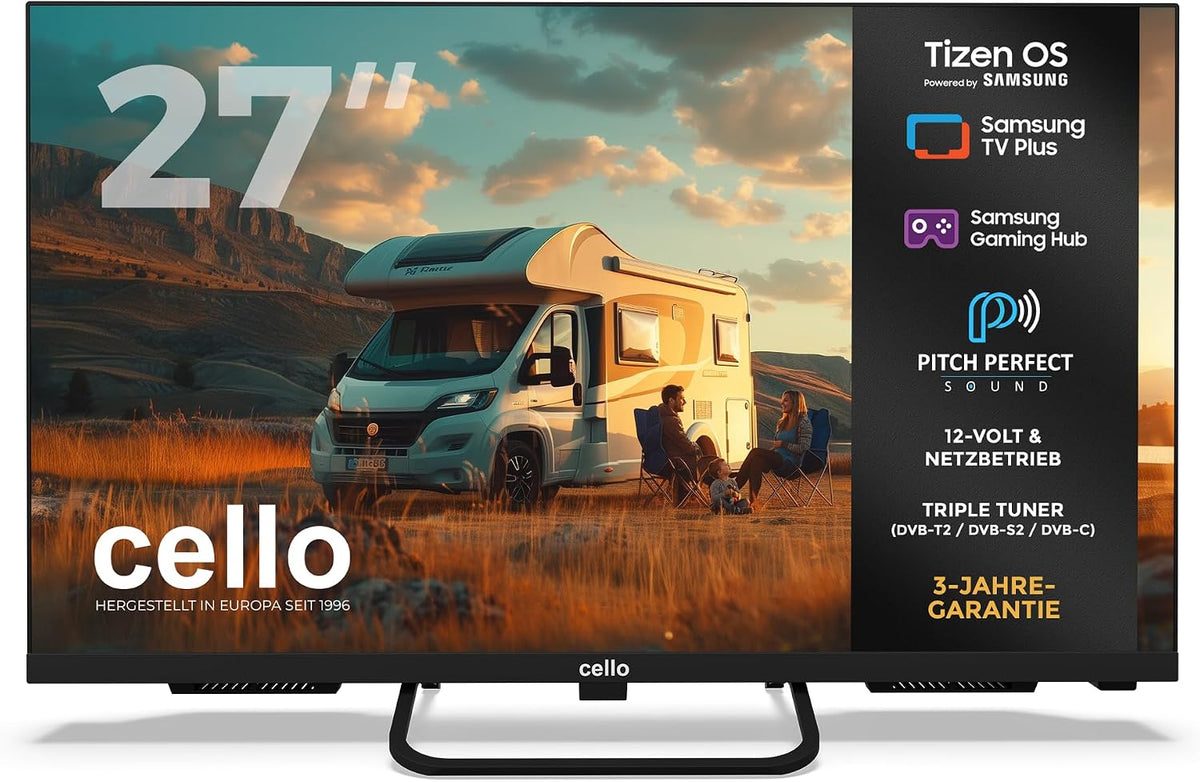 Smart-TV CTRAV-27TZ, 12V, Cello, 1080p, 2024