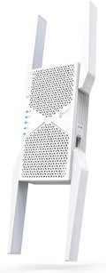 Repeater RE655BE, TP-Link, bis zu 5764 MBit/s (6GHz) + 2882 MBit/s (5) + 688 MBit/s (2, 1× 2, 5-Gigabit-LAN-Port, 4× Externe Antennen, WPA3