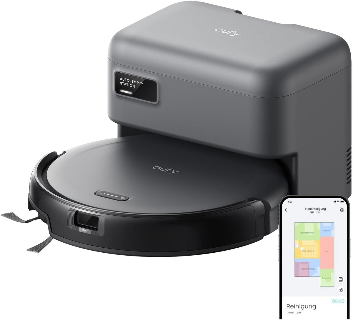 Tisch C10, 17,2cm, eufy, eufy Anker Saugroboter C10 mit automatischer Entleerung